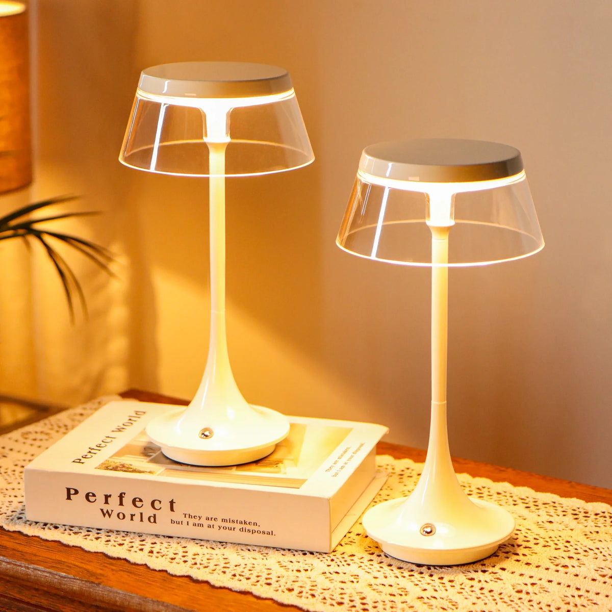 Lampe de chevet sans fil à 3 teintes de lumière
