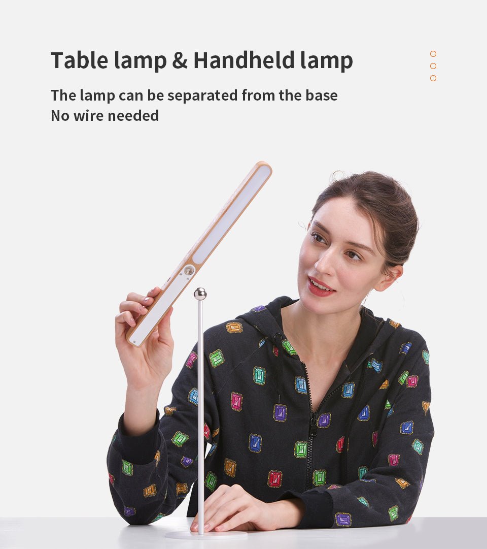 Lampe de table Perch en bois massif
