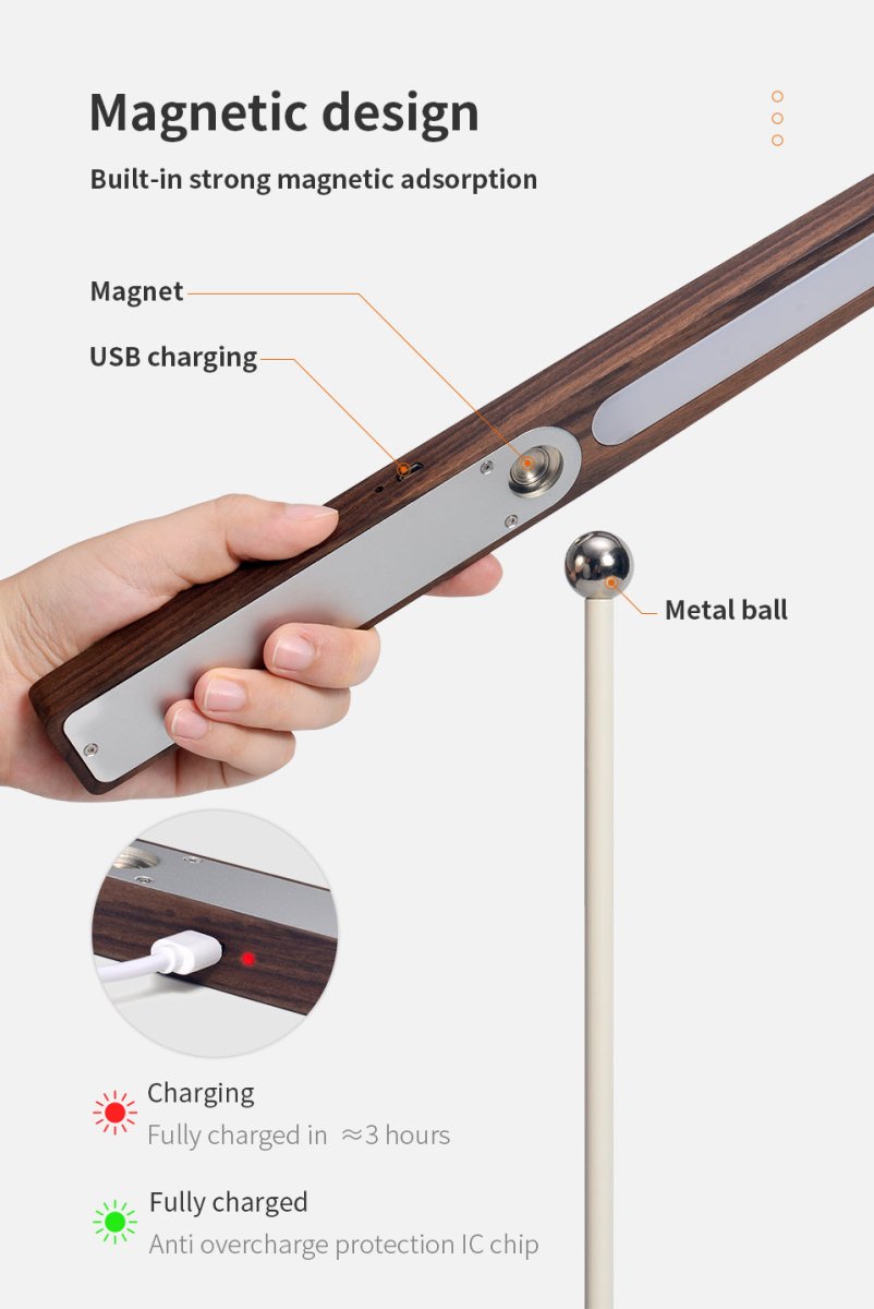 Lampe de table Perch en bois massif